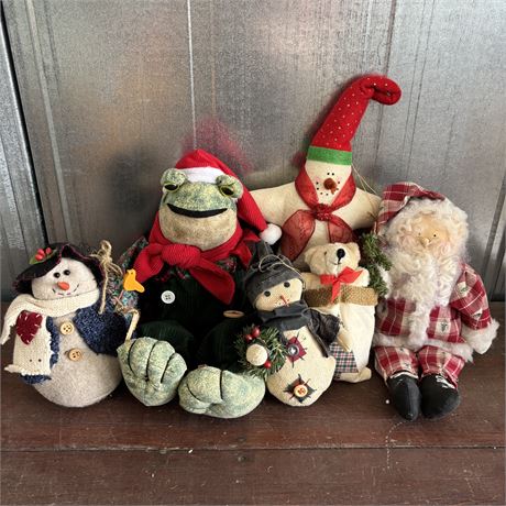 Mixed Holiday Decor Plushies