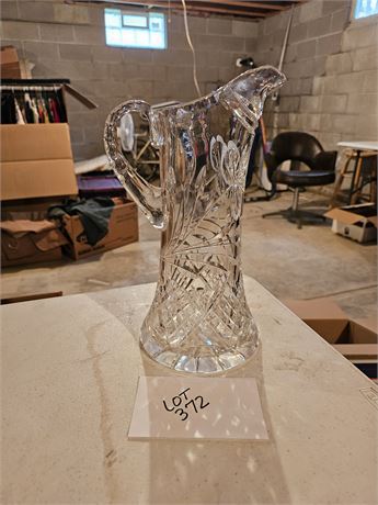 American Brilliant Pressed Glass Pitcher