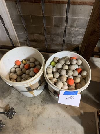 Buckets of Golf Balls