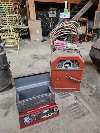 Lincoln 225 Amp Electric Welder & Accessories
