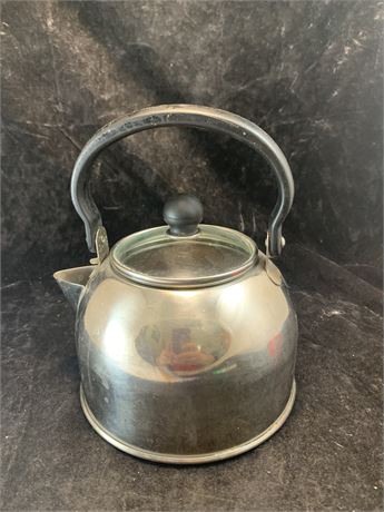 Vintage Silver Color Stainless Steel Faberware Tea Kettle