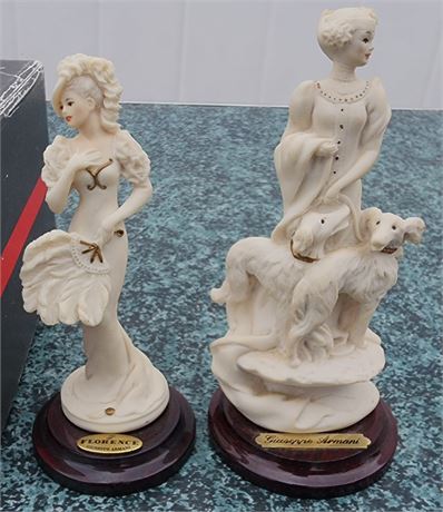 Armani "Lady With Dogs" Figurines