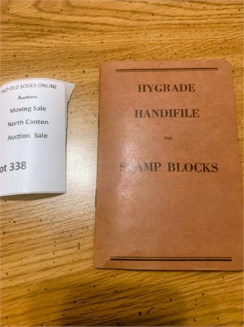 Hygrade Handifile Stamp Booklet  Benjamin Franklin Orange Stamps