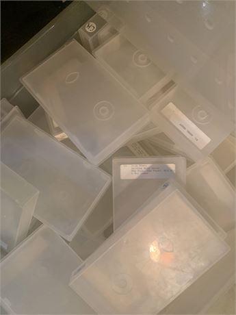 Vintage Clear Plastic Clamshell VHS Tape Case Lot