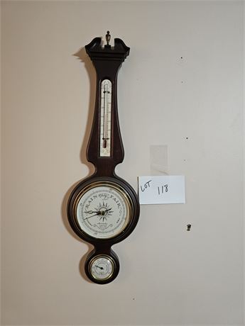 Vintage Airguide Mahogany Weather Station