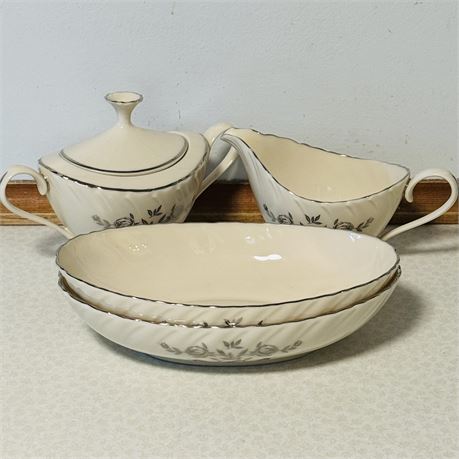 Lenox Rosemont Serving Bowls and Cream/Sugar Dishes