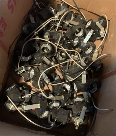 Electrical Light Bulb Socket Lot - 1 Box