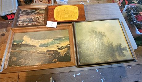 Vintage Mixed Art Print Lot Sizes & Themes Vary