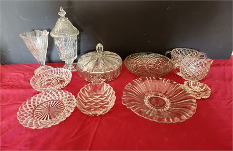 Assorted glassware