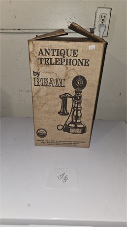 Jim Beam Antique Phone Decanter in Box