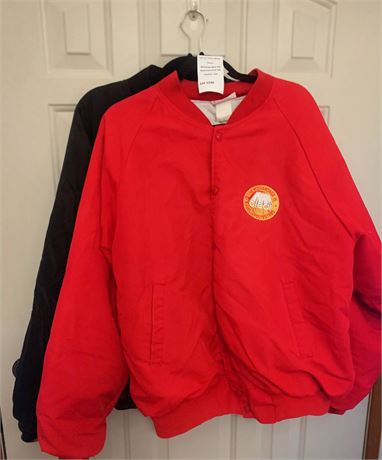 Hartwell Red (CWA) Local 2222 Union Windbreaker Jacket (Size XL)