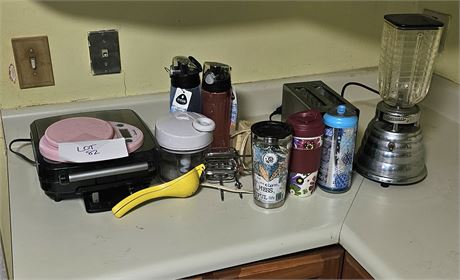 Small Appliance Lot- Cuisinart Waffle Maker, Scale, Hand Mixer, Toaster & More