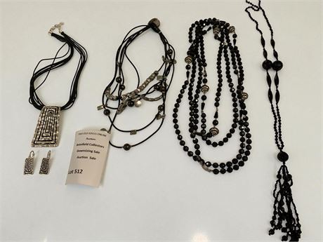 Art Deco Flapper-Style Sautoir Necklace, Silpada-Style Layered Necklace