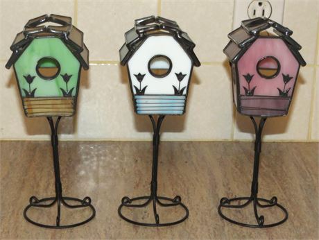 Birdhouse Candle Holders