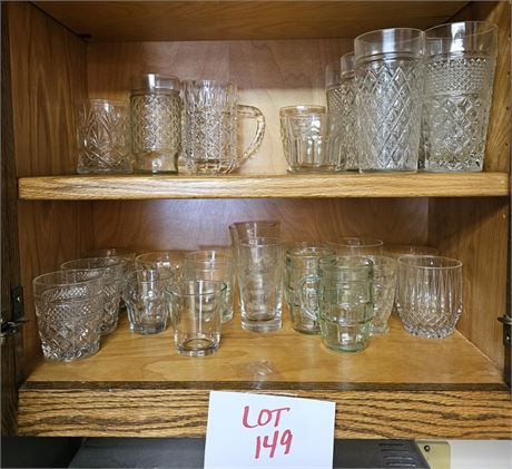 Mixed Drinking Glasses- Juice, Mugs & More