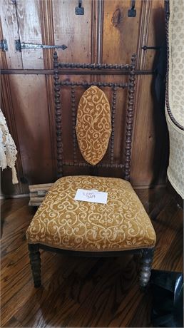 Antique Victorian Jenny Lind Style Side Chair