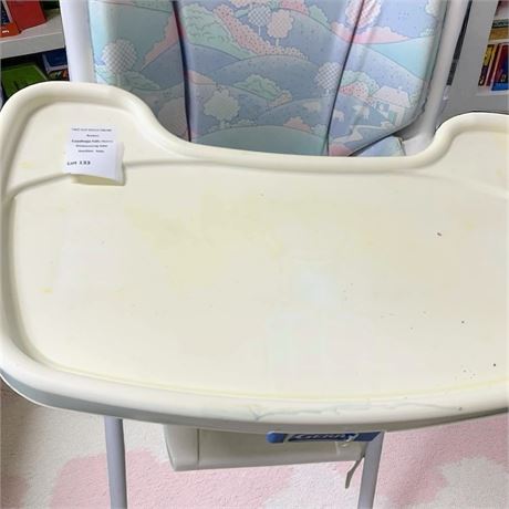 Gerber White Baby High Chair W/Pastel Padding