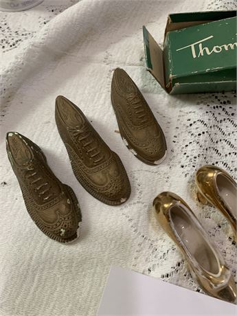 Ceramic Metal Plastic Shoe Decor Lot Thom McCan High Heels Baby Shoe Loafers