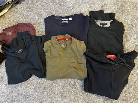 Lot of Mens Brand Name Sweatshirts Size Large