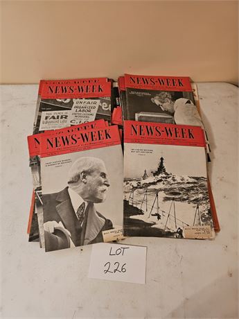 Vintage 1930's Newsweek 10 Cent Magazines