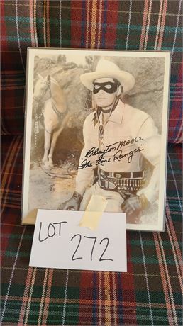 Signed Clayton Moore Lone Ranger Photo