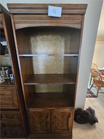 Wood Shelf With Storage