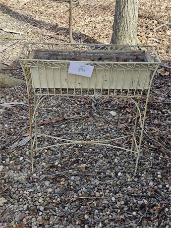 Vintage Metal Planter