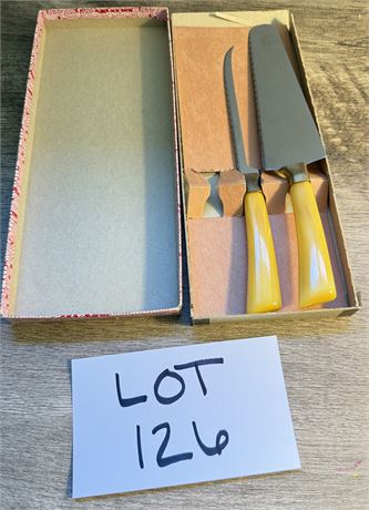 Bakelite Handled Utensils With Original Box