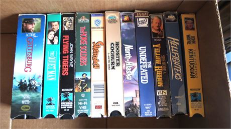 John Wayne and Gettysburg VHS Movies