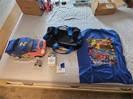 Nascar Lot: 2001 XL Brickyard 400 T-Shirt/Duffel Bag/Ornaments & More