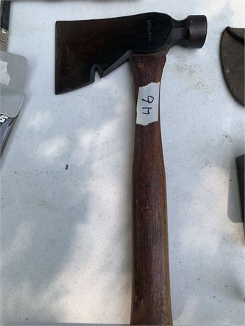 Vintage BF Goodrich Half Hatchet Carpenters Axe Hexagon Hammer