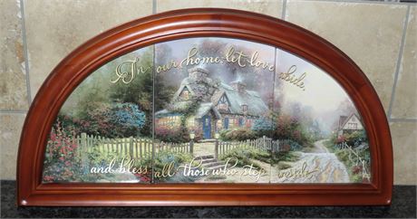 Thomas Kinkade Framed Plates