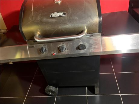 Thermos 3 Burner Gas Propane Outdoor Grill With Tank