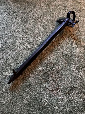 Antique Cast Iron Hay Fork Harpoon - 32"L