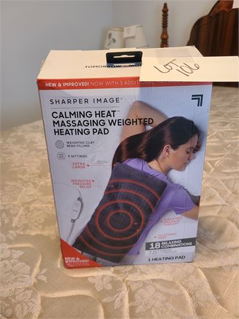 Sharper Image Calming Heat Weighted Heating Pad