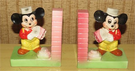 Vintage Mickey Mouse Bookends