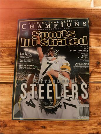 Pittsburgh Steelers Collectible Program and Super Bowl Sports Illustrated