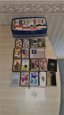 Mixed Playing Card Lot- Full Decks Style & Maker Vary