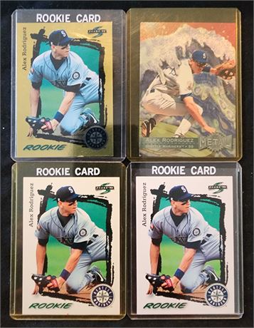 4 Alex Rodriguez Baseball Cards