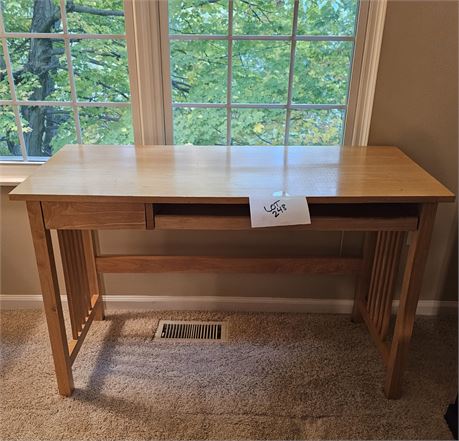 Blonde Wood Office Desk