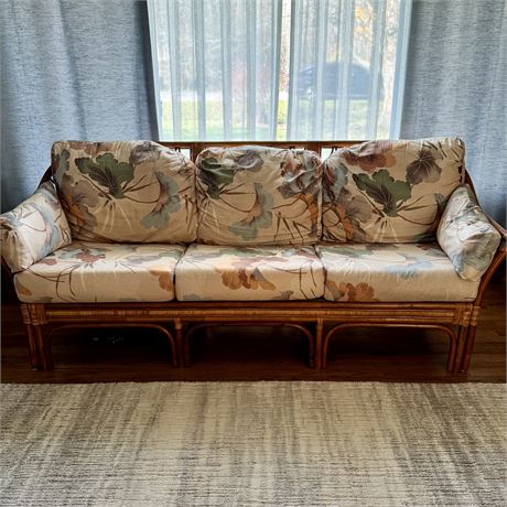 Rattan Couch - Approx. 76"L x 33"T x 30"