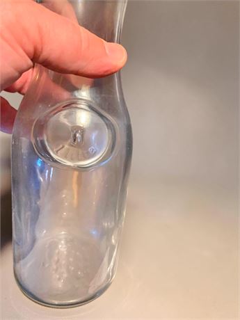 1 Liter Glass Carafe Lot - Circular Indent For Easy Holding (6 Carafes)