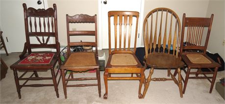 Mixed Wood Chairs