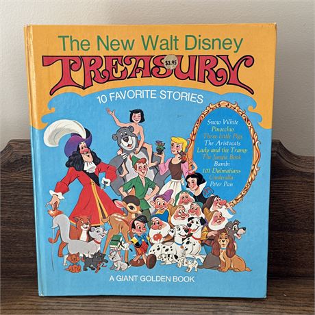1971 The New Walt Disney Treasury Hardcover Book
