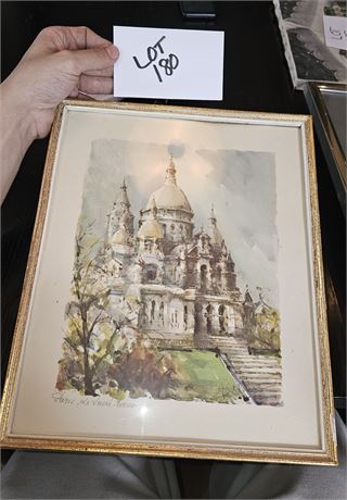 Paris Basilique Du Sacre Coeur Framed Print