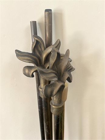 Decorative Metal Curtain Rod Lot