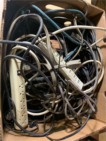 Misc Power Strip, Cords Electrical Lot