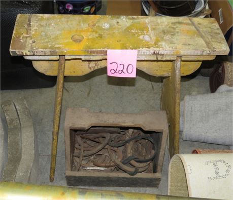 Horse Shoeing Sawhorse, Horse Shoes