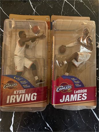 McFarlane Toys  Kyrie Irving &  LeBron James NBA Cleveland Cavaliers Figures