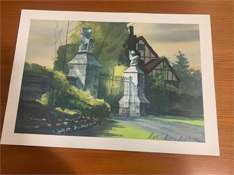 Watercolor Paintings by Marc Moon - Lot of 3